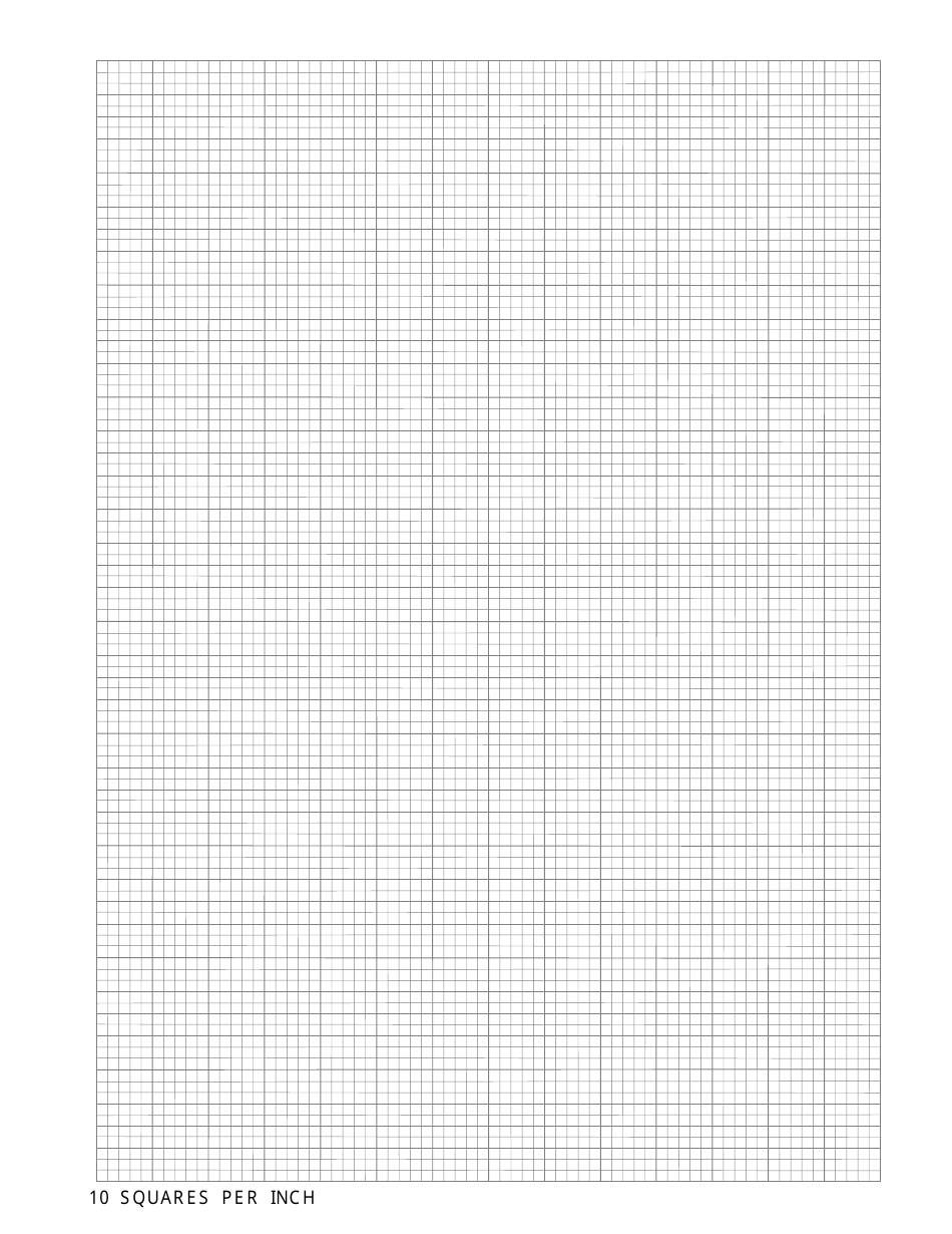 Graph Paper 10 Squares Per Inch Download Printable PDF Templateroller