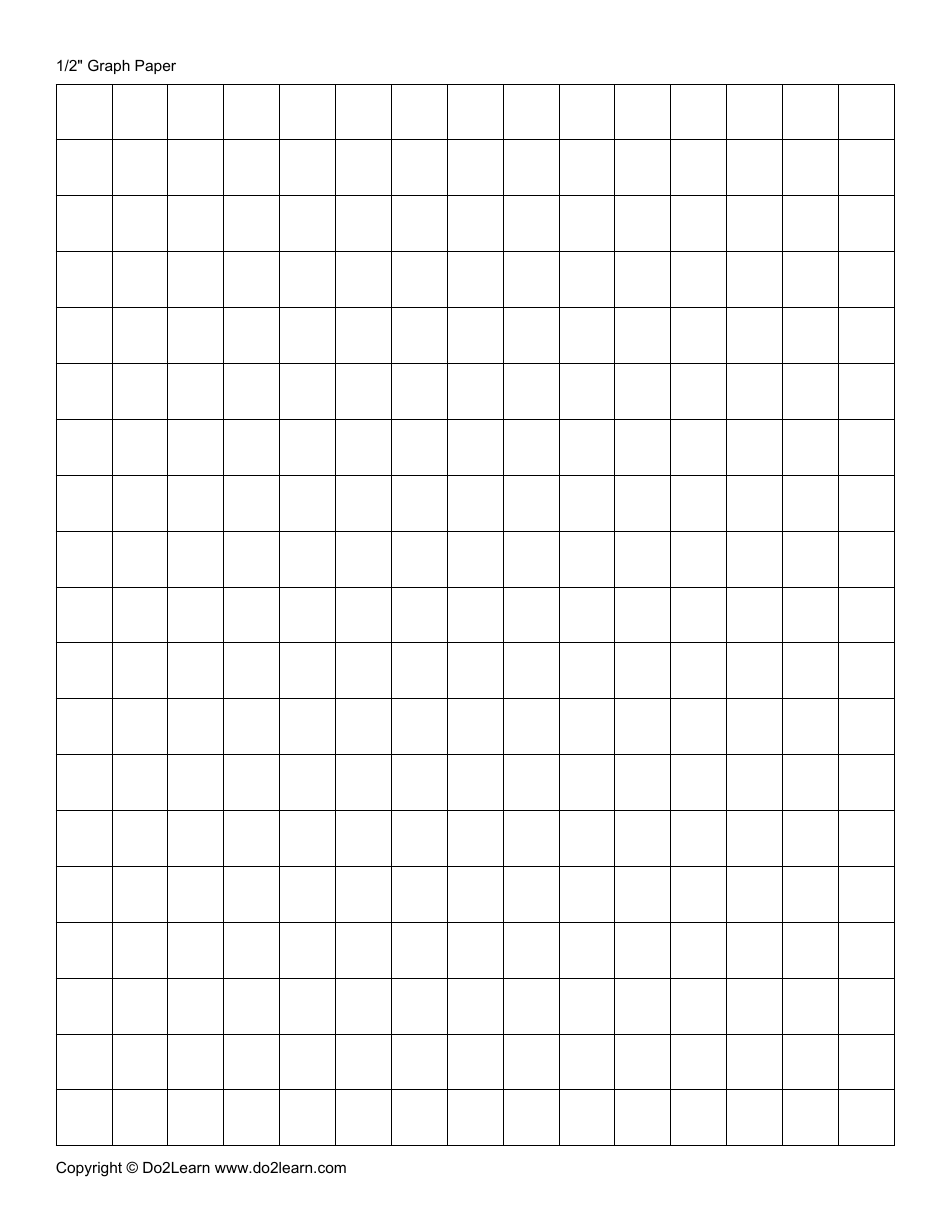 1 / 2 Graph Paper, Page 1