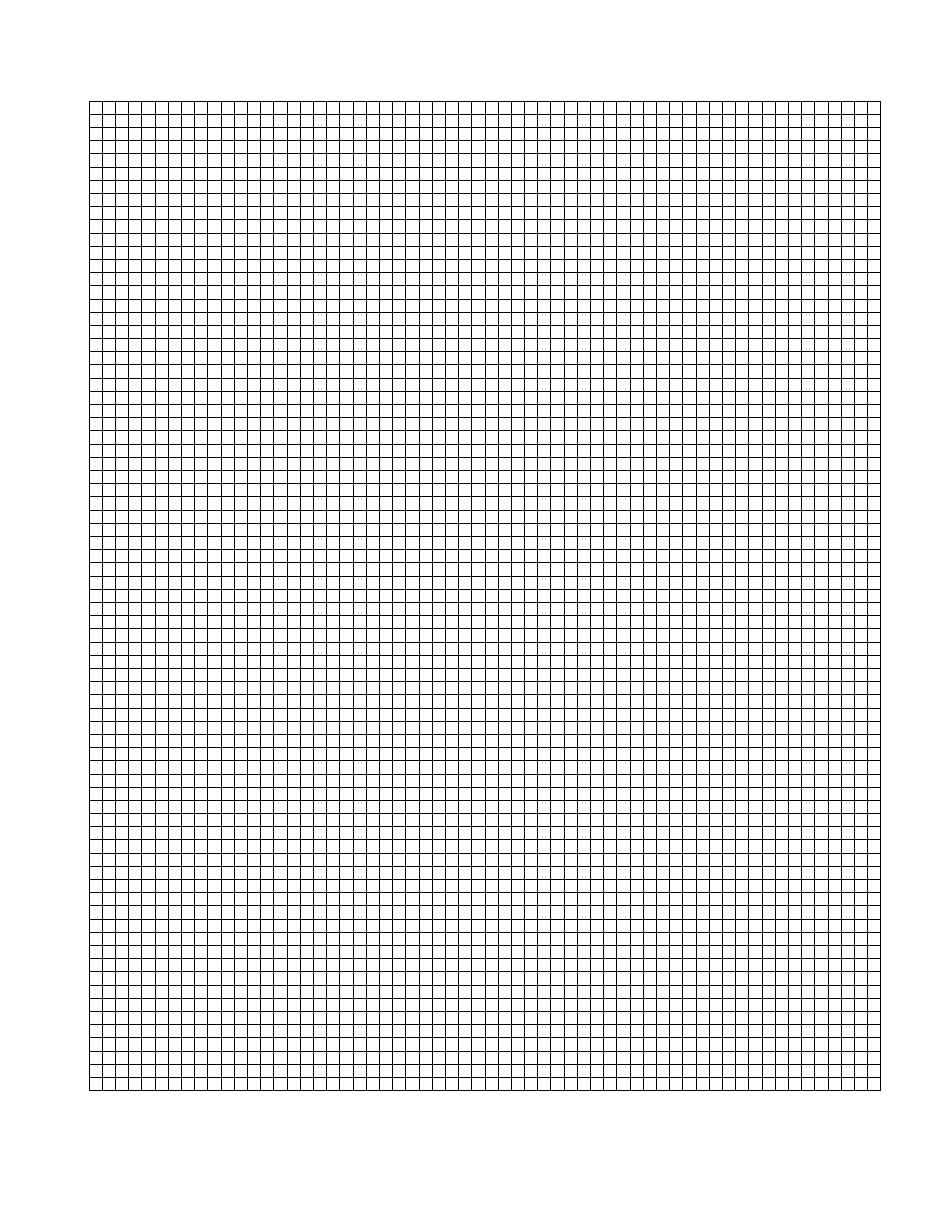 Graph Paper - 3 Mm Squares, Page 1