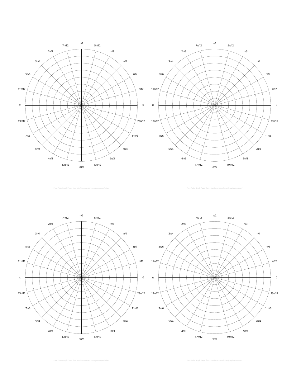 Polar Graph Paper Template, Page 3