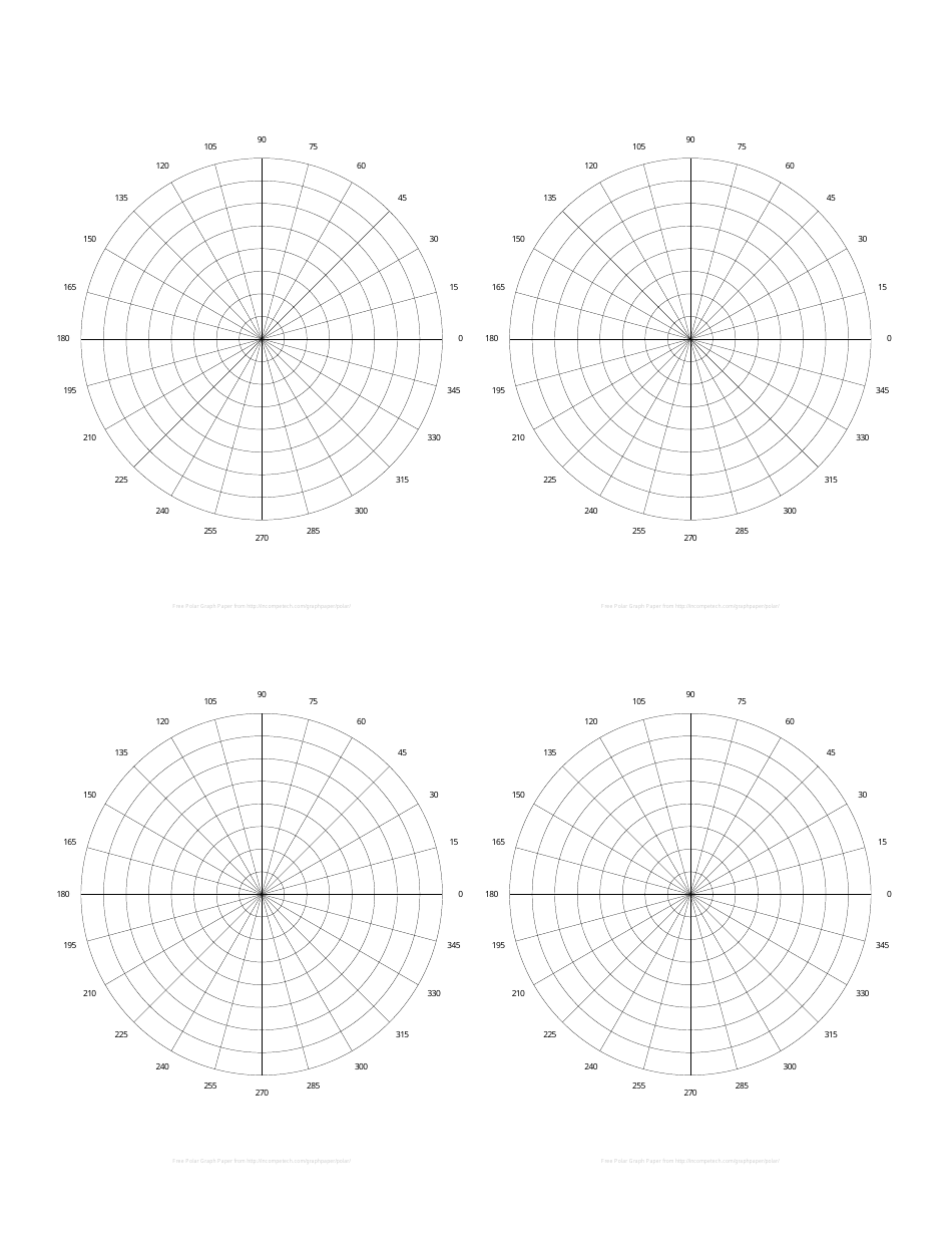 Polar Graph Paper Template, Page 4