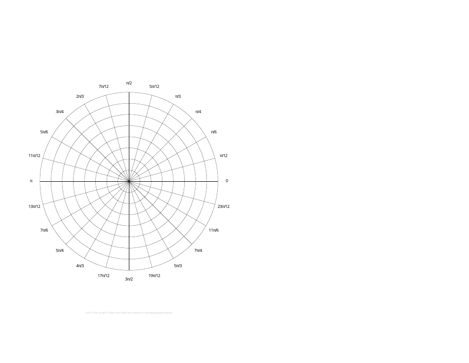 Polar Graph Paper Template, Page 5