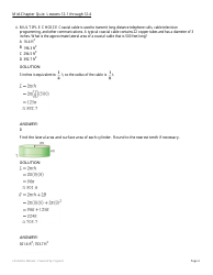 Mid-chapter Math Quiz: Lessons 12-1 Through 12-4 (With Answers), Page 4