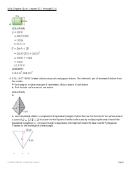 Mid-chapter Math Quiz: Lessons 12-1 Through 12-4 (With Answers), Page 6