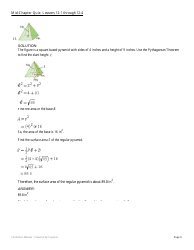 Mid-chapter Math Quiz: Lessons 12-1 Through 12-4 (With Answers), Page 9