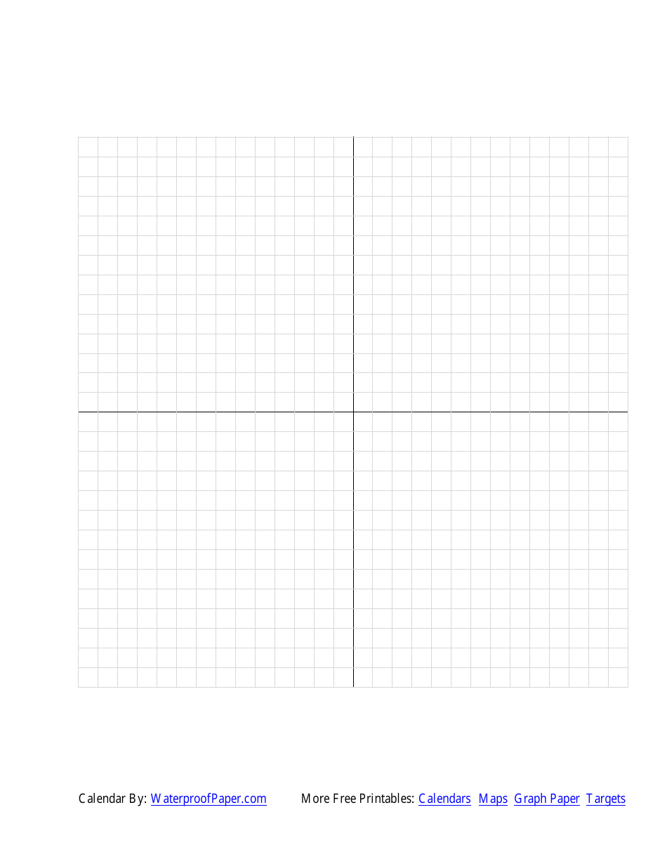 Math Axis Graph Paper, Page 1