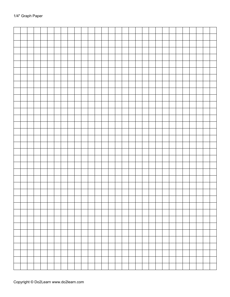 1 / 4 Graph Paper, Page 1
