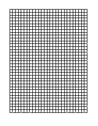 Document preview: Graph Paper - 1/4" Squares, Dark