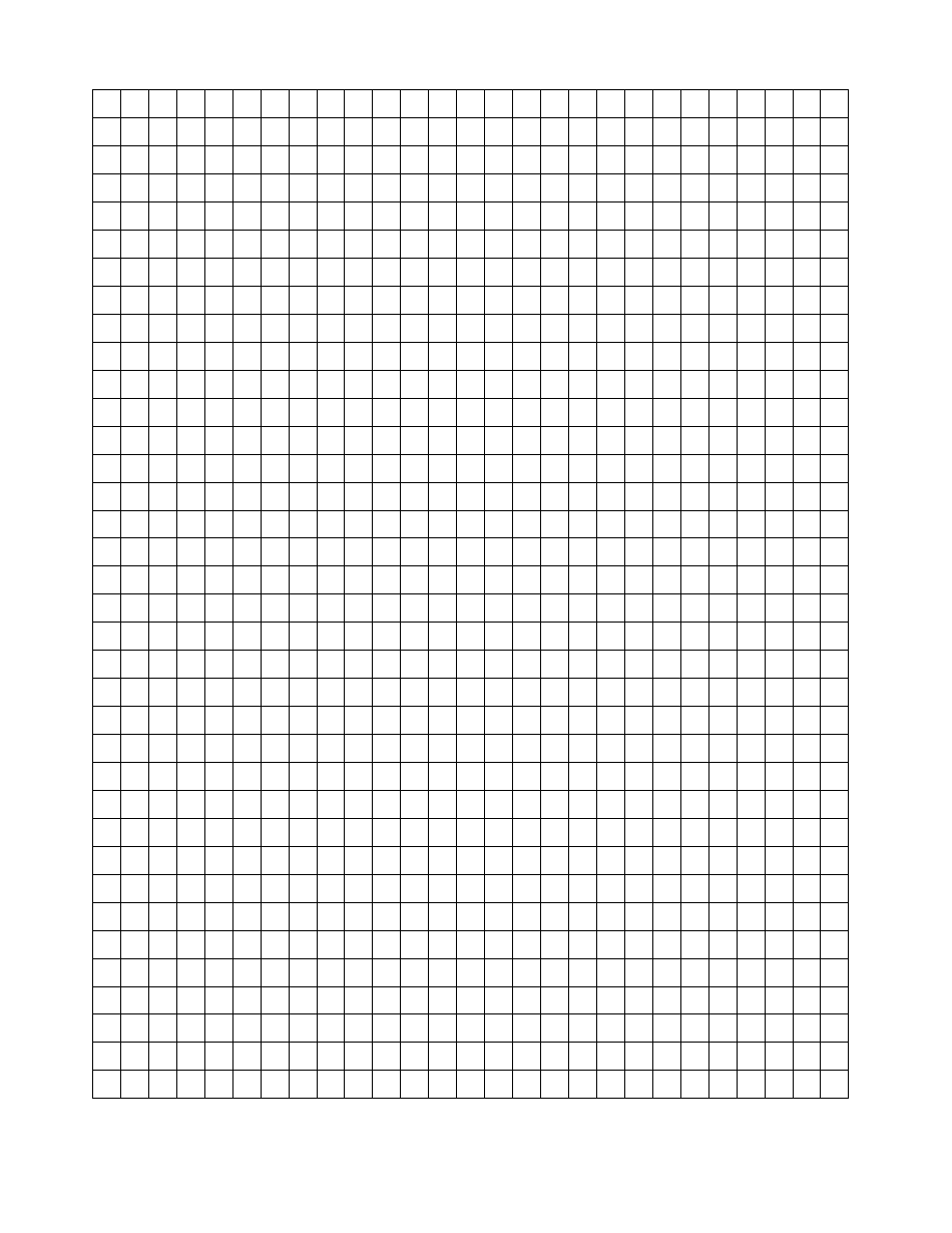 Graph Paper - 1 / 4 Squares, Dark, Page 1