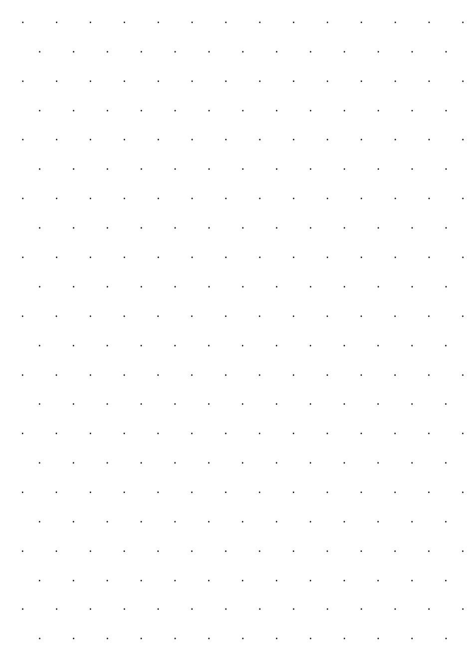 Dotted Grid Paper Templates, Page 5