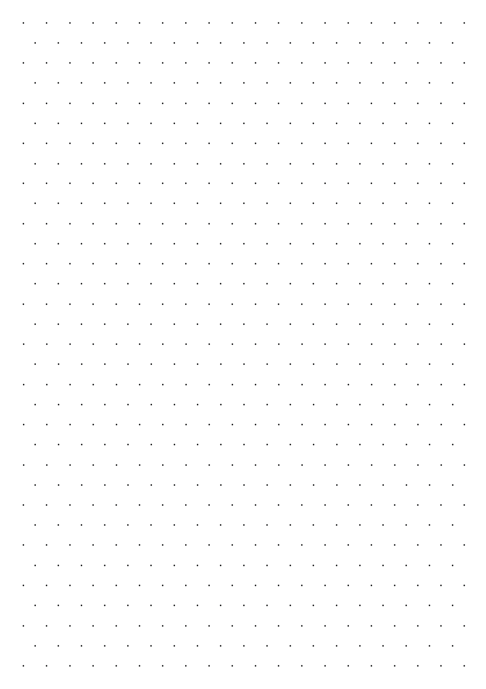 Dotted Grid Paper Templates, Page 6