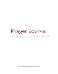 Prayer Journal Template - Victoria Hughes, Page 5