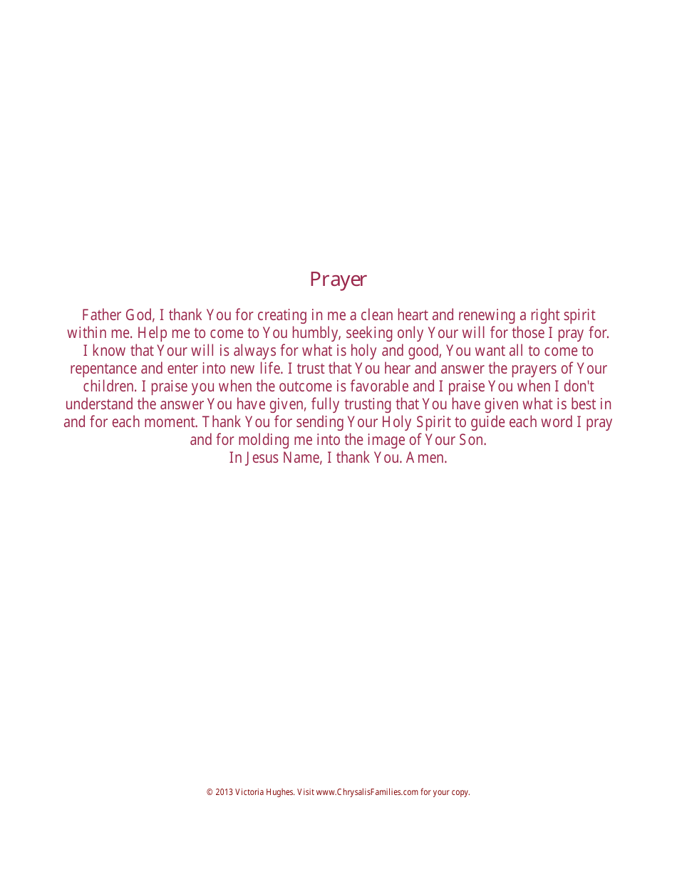 Prayer Journal Template - Victoria Hughes, Page 6