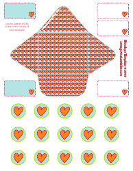 Document preview: Hearts Envelope Template
