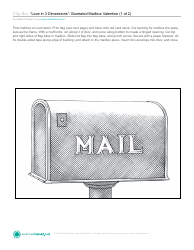 Document preview: Illustrated Mailbox Valentine Template - Martha Stewart Living Omnimedia