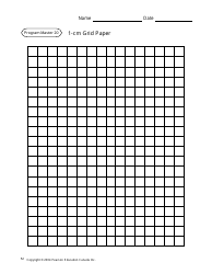 Document preview: 1-cm Grid Paper Template