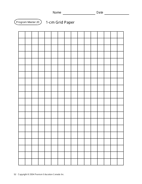 1-cm Grid Paper Template Download Pdf