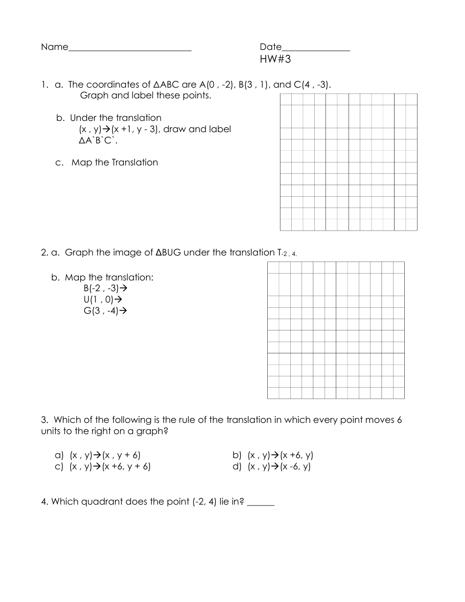 Integrated Algebra a Packet 1, Page 13