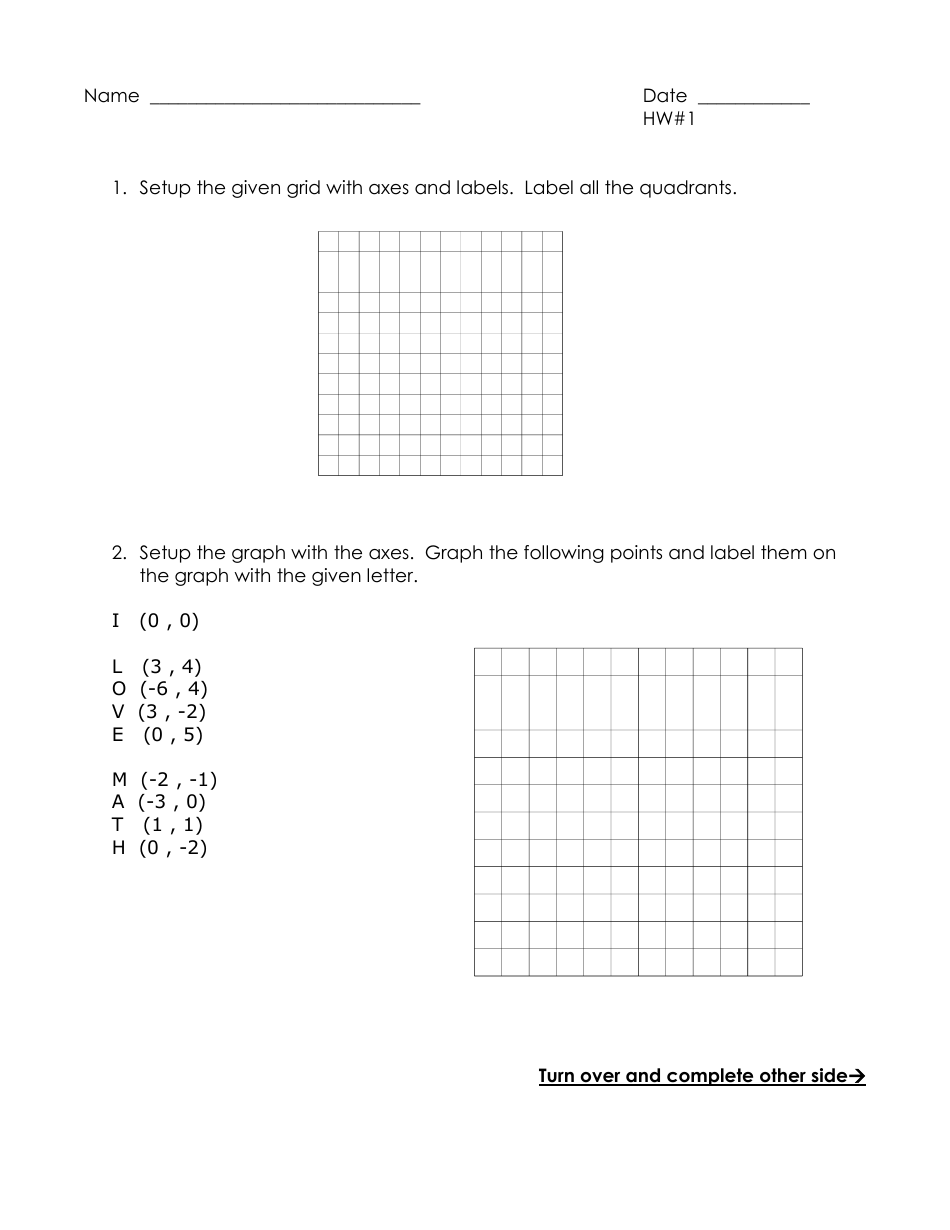 Integrated Algebra a Packet 1, Page 4