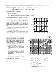 Math Cheat Sheet: Equations of Straight Lines on Various Graph Papers, Page 4