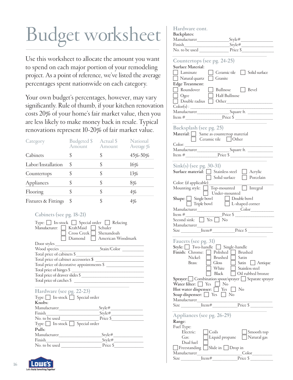 Kitchen Planner - Lowes, Page 17
