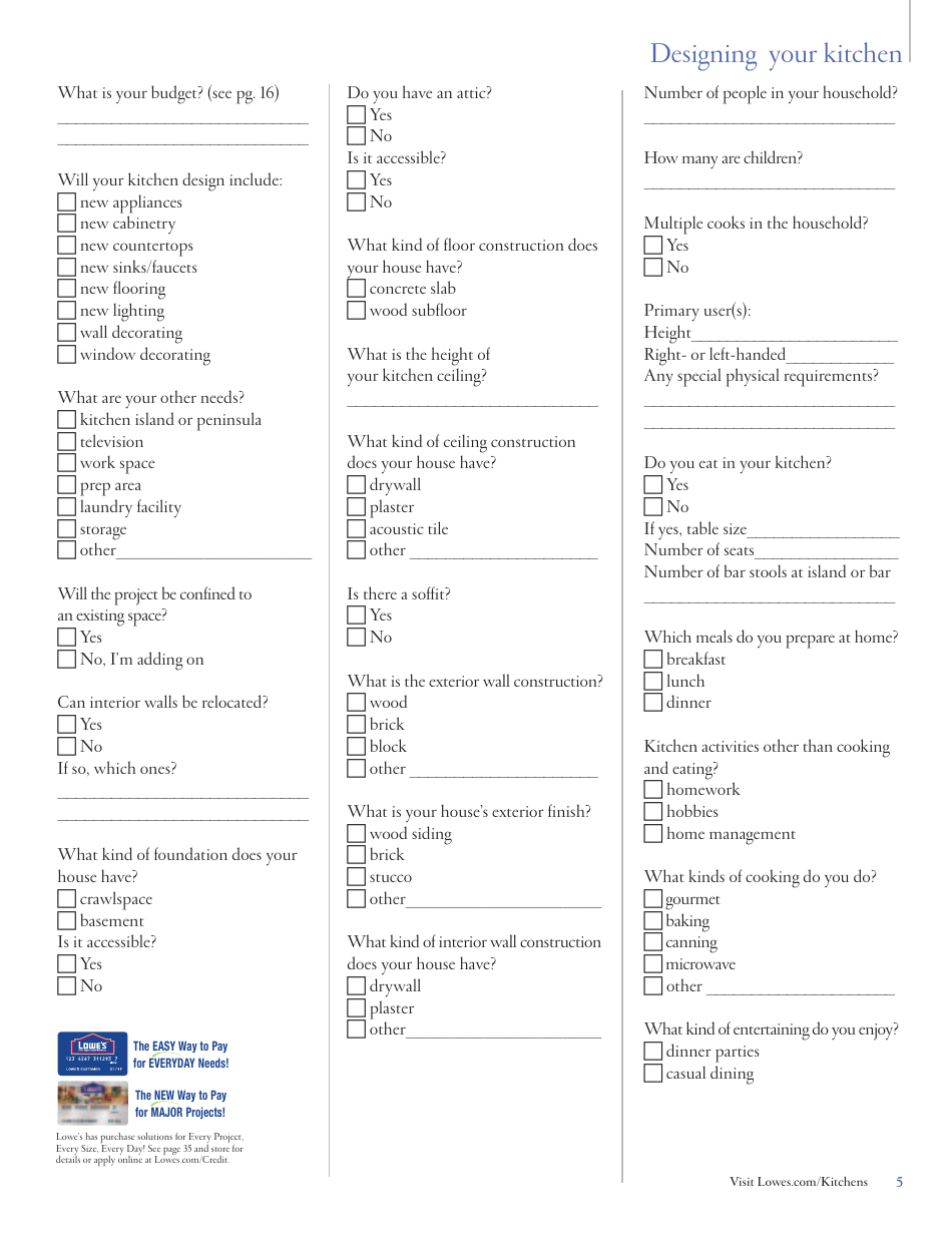 Kitchen Planner - Lowes, Page 5