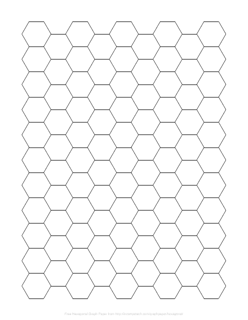 Hexagonal Graph Paper Templates