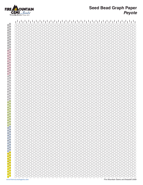Seed Bead Graph Paper Template