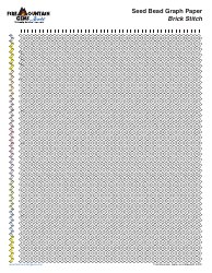 Document preview: Seed Bead Graph Paper - Brick Stitch