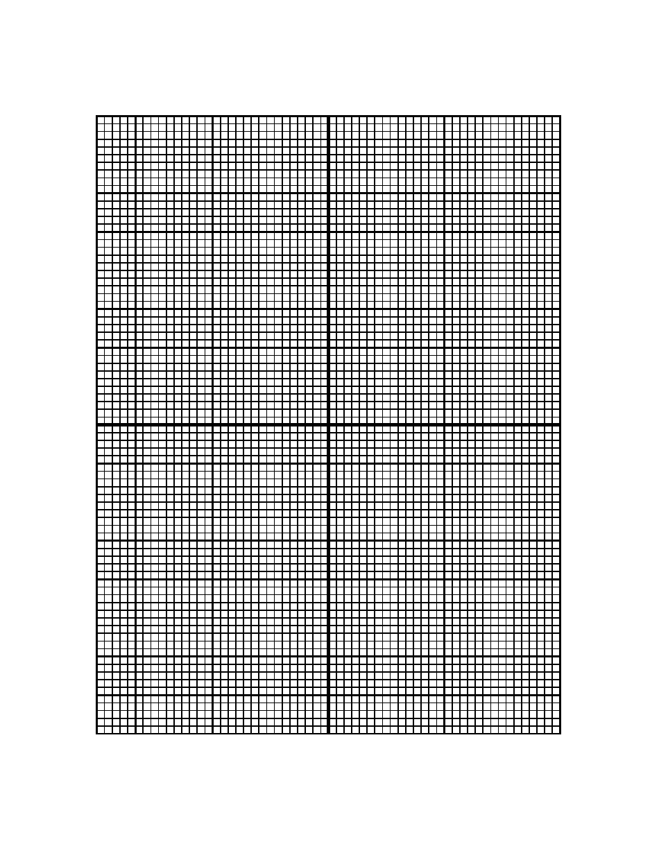 5x5 Graph Paper With X-Y Centered Axis - 10 Lines/Inch Download ...