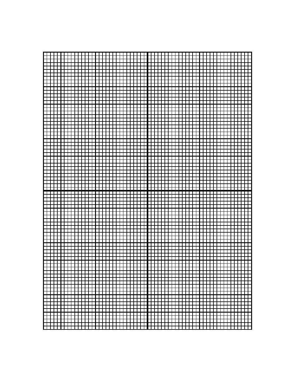 5x5 graph paper with X-Y centered axis - 10 lines/inch, Document Preview Image