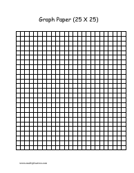 Document preview: Graph Paper (25 X 25)