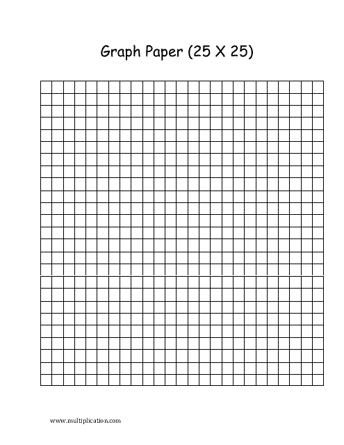 Graph Paper (25 X 25) Download Pdf