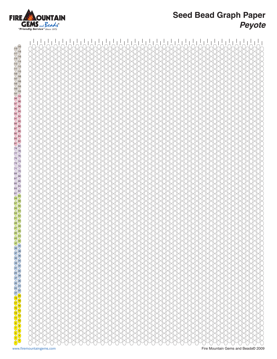 Seed Bead Graph Paper Templates, Page 3