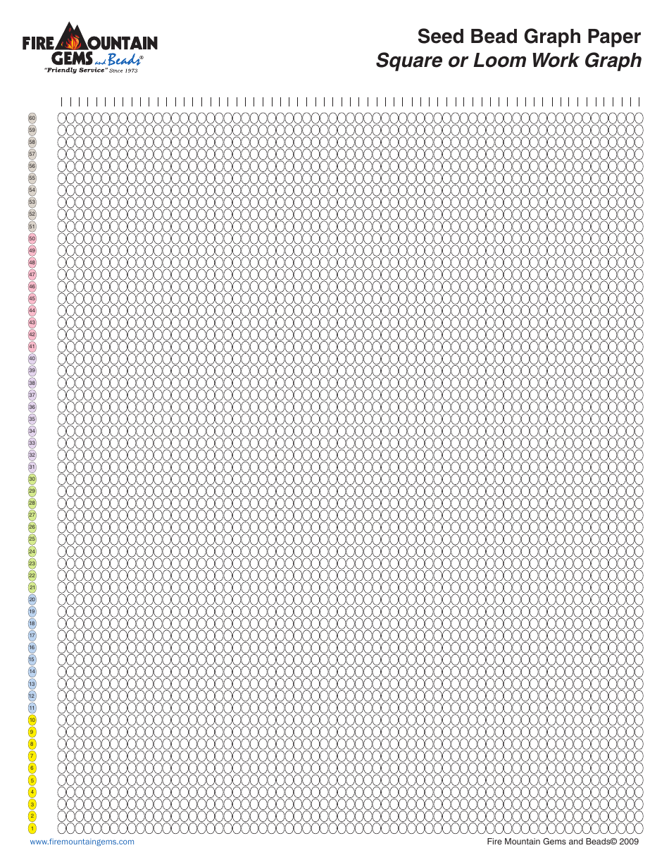 Seed Bead Graph Paper Templates, Page 5