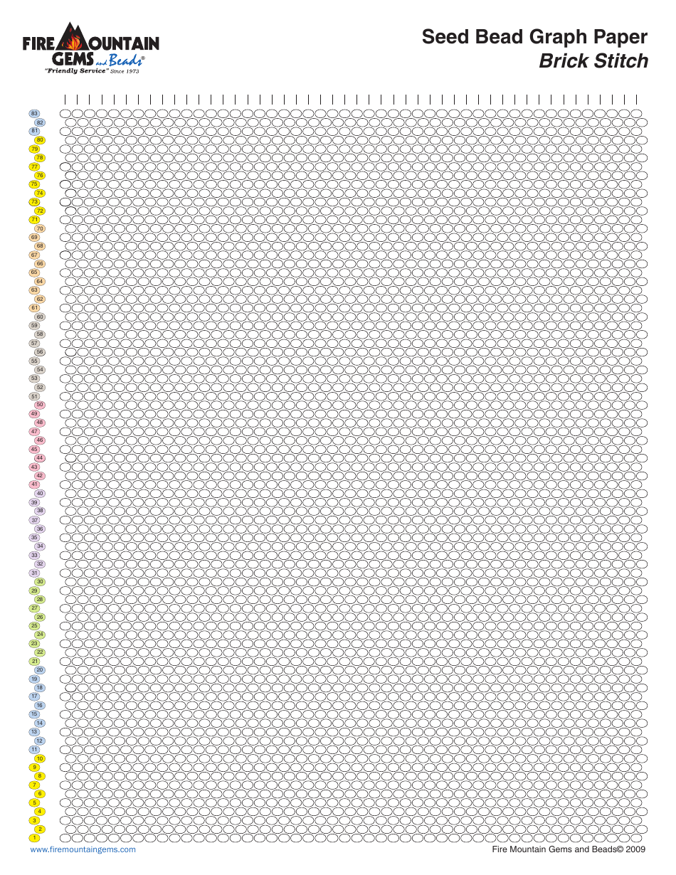 Seed Bead Graph Paper Templates, Page 6