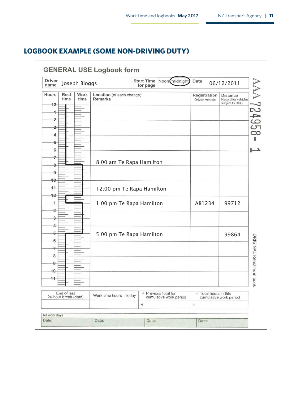 Work Time and Logbooks Guide - New Zealand, Page 11