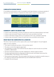 Work Time and Logbooks Guide - New Zealand, Page 6