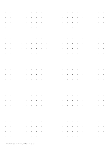 Dot Grid Paper Template