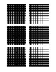 Grid Graph Paper - 6 Per Page