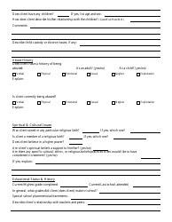 Psychosocial Assessment Template, Page 3