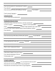 Psychosocial Assessment Template, Page 4