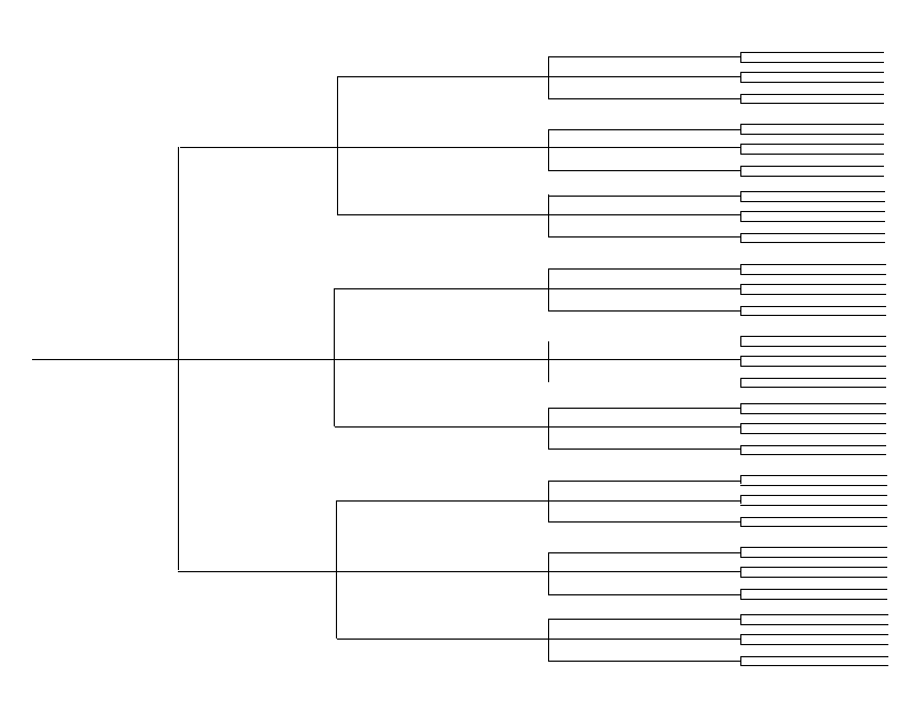 Horizontal Four-Generation Family Tree Chart Template