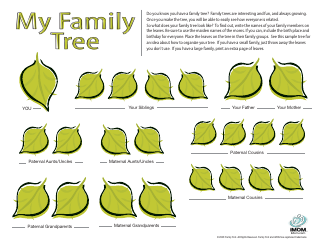Document preview: Family Tree Template - Leaves