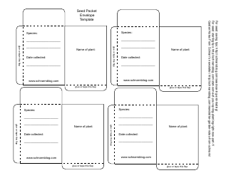 Document preview: Seed Packet Envelope Template