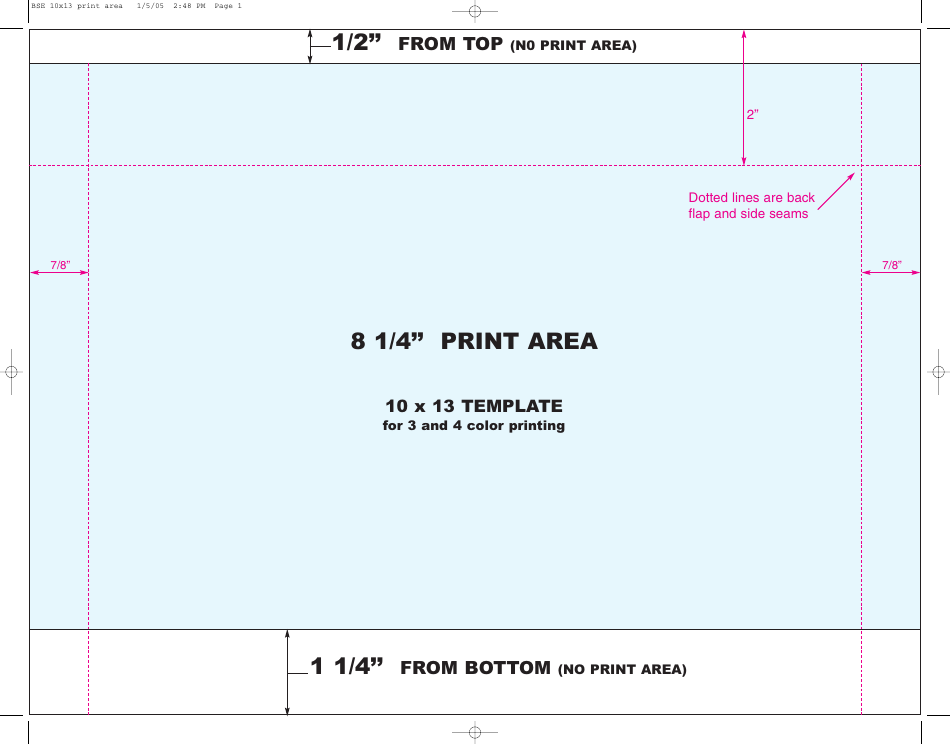 10x13 Print Template, Page 1