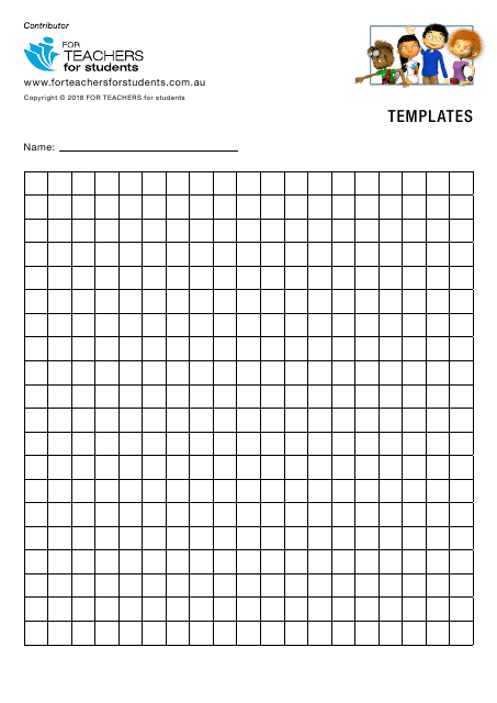 Centimeter Graph Paper Template - for Teachers for Students