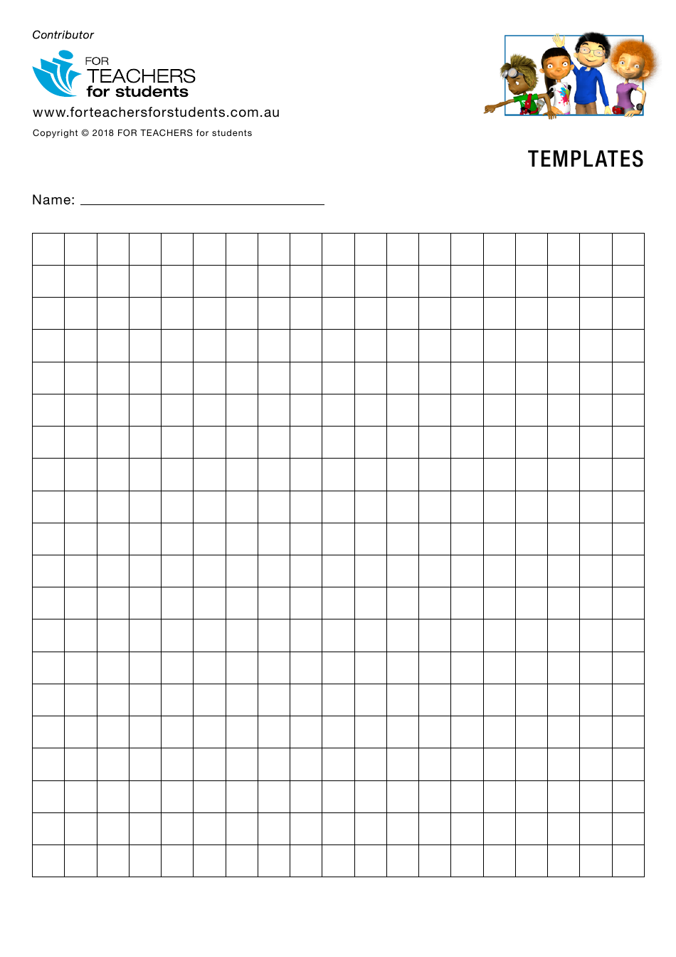Centimeter Graph Paper Template - for Teachers for Students, Page 1