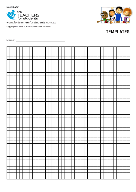1 / 4 Inch Grid Paper Template - for Teachers for Students Download Pdf