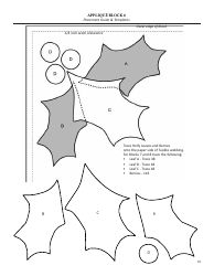 Holiday Memories Quilt Pattern Templates, Page 10